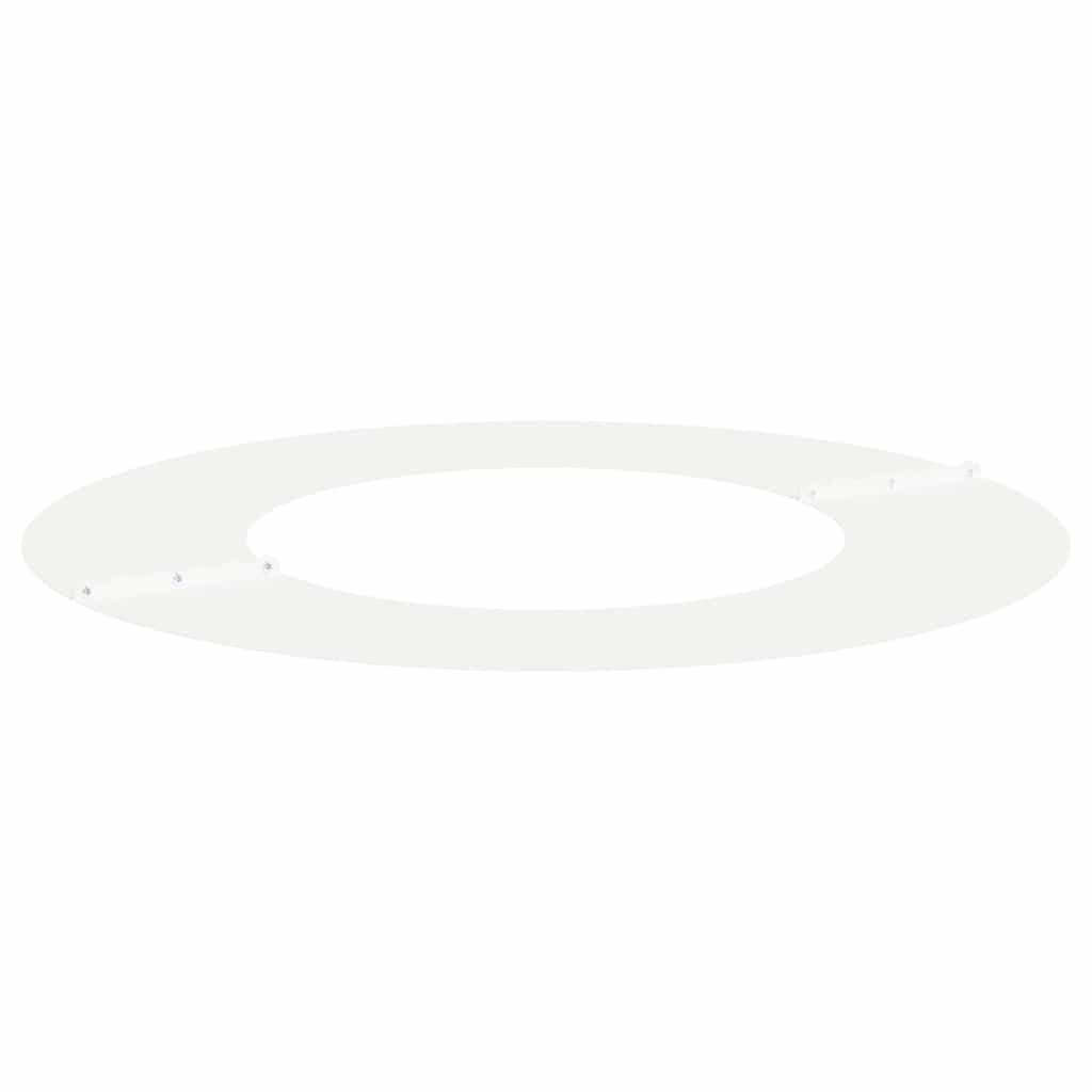 Flache Baumringe 5 pcs Weiß Ø40 / 70 cm Stahl